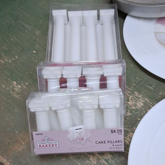 Bundle Cake separator plates, pillars, pans for Weddings, & special events - Picture 10 of 13